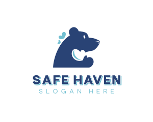 Bear Heart Animal Shelter logo design