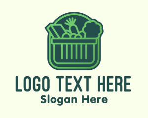 Stall - Green Healthy Grocery logo design