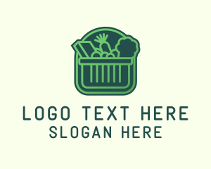 Dollar Store - Green Healthy Grocery logo design