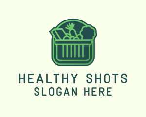 Green Healthy Grocery logo design