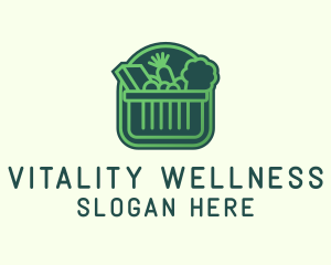 Green Healthy Grocery logo design