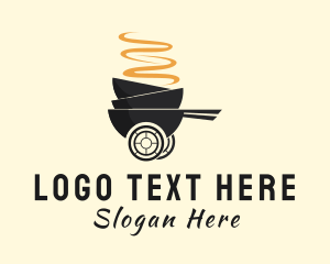 On The Go - Hot Soup Bowl Delivery logo design