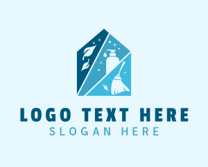 Cleaning Services - Home Eco Friendly Cleaner logo design