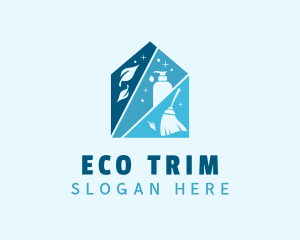 Home Eco Friendly Cleaner logo design