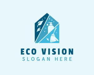 Home Eco Friendly Cleaner logo design