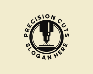 Cutting - Laser Cutting Machine logo design