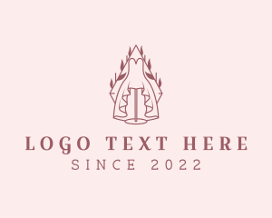 Dressmaking - Bridal Dress Mannequin logo design