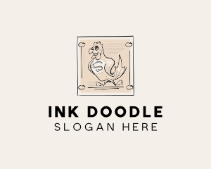 Animal Chicken Farm logo design