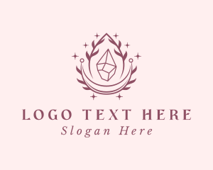 Crystal - Crystal Gemstone Accessory logo design