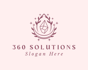 Crystal Gemstone Accessory logo design