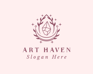 Crystal Gemstone Accessory logo design