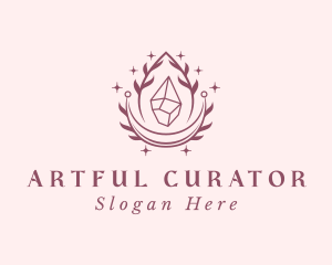 Crystal Gemstone Accessory logo design