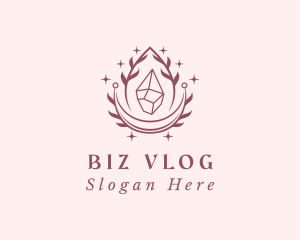 Crystal Gemstone Accessory logo design