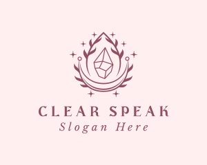 Crystal Gemstone Accessory logo design