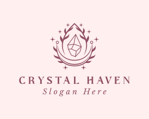 Crystal Gemstone Accessory logo design