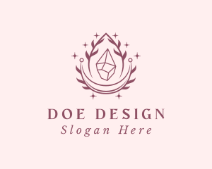 Crystal Gemstone Accessory logo design