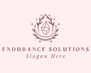 Crystal Gemstone Accessory logo design