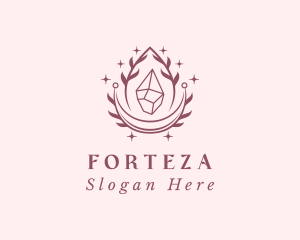 Crystal Gemstone Accessory logo design