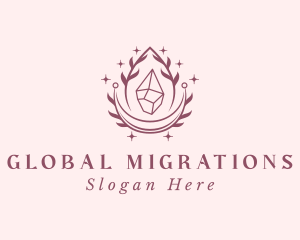 Crystal Gemstone Accessory logo design