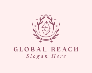 Crystal Gemstone Accessory logo design