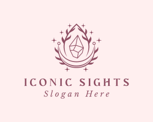 Crystal Gemstone Accessory logo design