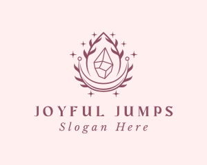 Crystal Gemstone Accessory logo design