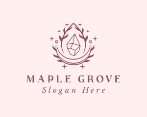 Crystal Gemstone Accessory logo design