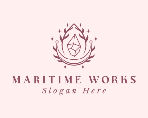 Crystal Gemstone Accessory logo design