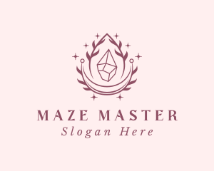 Crystal Gemstone Accessory logo design