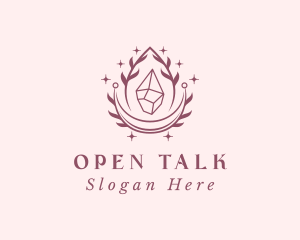 Crystal Gemstone Accessory logo design