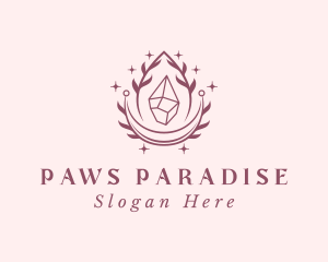 Crystal Gemstone Accessory logo design