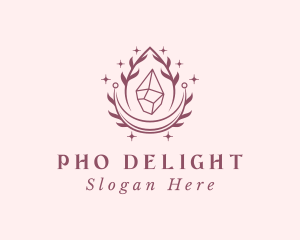 Crystal Gemstone Accessory logo design