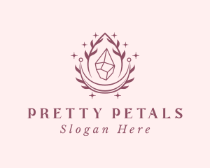 Crystal Gemstone Accessory logo design