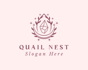 Crystal Gemstone Accessory logo design