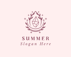 Crystal Gemstone Accessory logo design