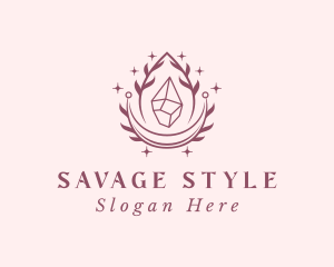 Crystal Gemstone Accessory logo design