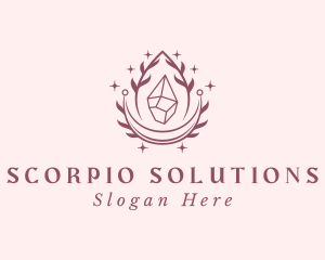 Crystal Gemstone Accessory logo design