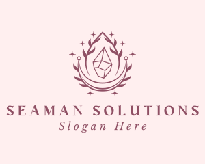 Crystal Gemstone Accessory logo design