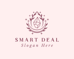 Crystal Gemstone Accessory logo design