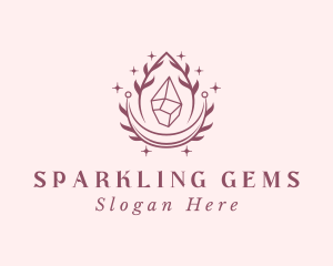 Crystal Gemstone Accessory logo design