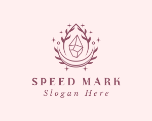 Crystal Gemstone Accessory logo design