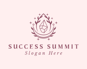 Crystal Gemstone Accessory logo design