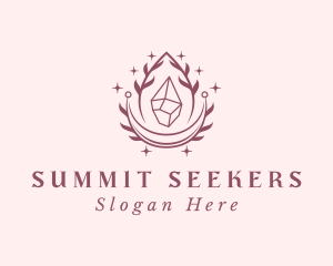 Crystal Gemstone Accessory logo design