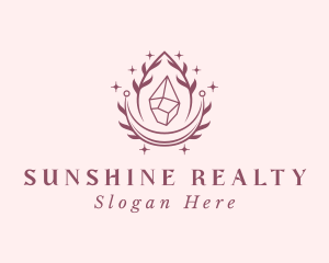 Crystal Gemstone Accessory logo design