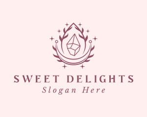 Crystal Gemstone Accessory logo design