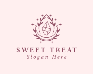 Crystal Gemstone Accessory logo design