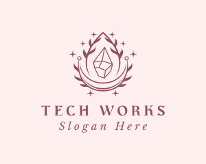 Crystal Gemstone Accessory logo design