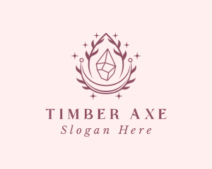 Crystal Gemstone Accessory logo design