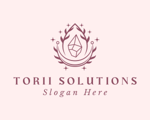 Crystal Gemstone Accessory logo design