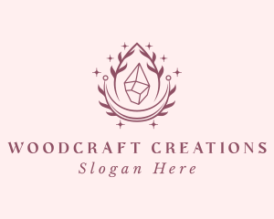 Crystal Gemstone Accessory logo design